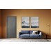 Дверь Belwooddoors Межкомнатная дверь Avesta 1V Молдинг Золото глухая Эмаль светло-серый