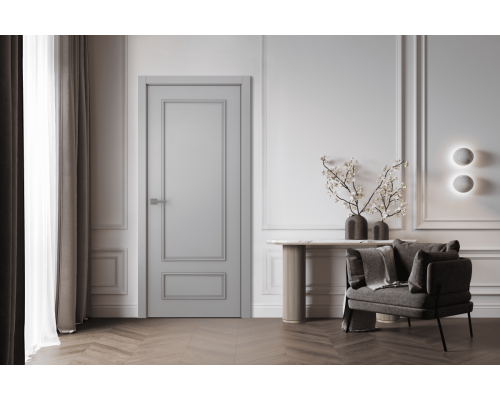Дверь Belwooddoors Межкомнатная дверь Ламира 5 глухая Эмаль графит