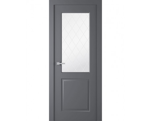 Дверь Belwooddoors Межкомнатная дверь Alta со стеклом Эмаль графит