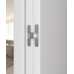 Дверь Belwooddoors Межкомнатная дверь Avesta 1H Молдинг Хром декоративные элементы Эмаль белый