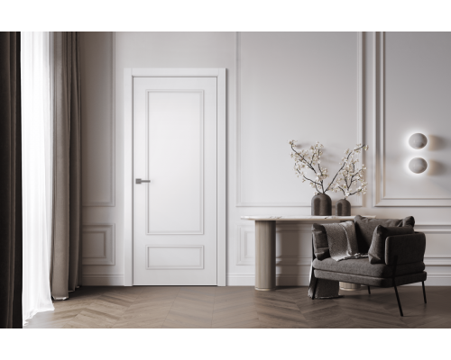 Дверь Belwooddoors Межкомнатная дверь Ламира 5 глухая Эмаль графит