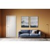 Дверь Belwooddoors Межкомнатная дверь Avesta 1V Молдинг Золото глухая Эмаль светло-серый