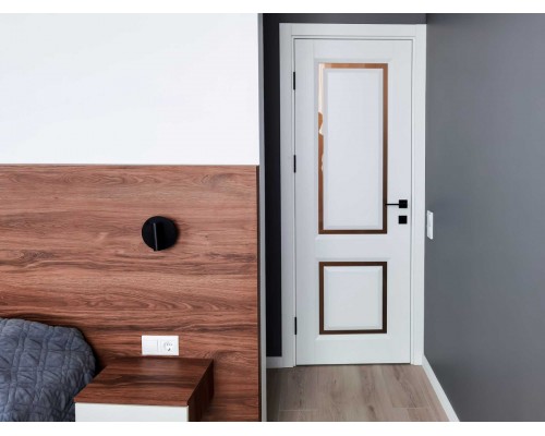 Дверь Belwooddoors Межкомнатная дверь Аурум 2 со стеклом Эмаль заказной