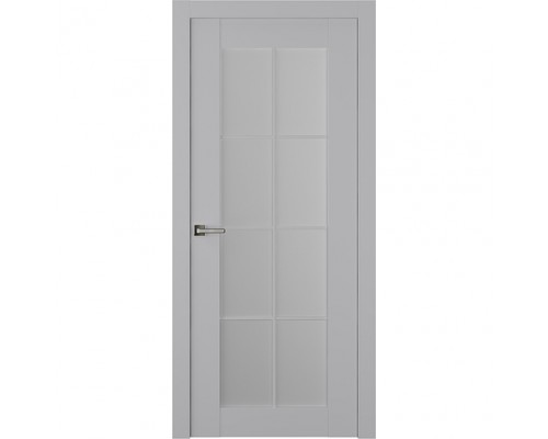 Дверь Belwooddoors Межкомнатная дверь Френч 8 со стеклом Эмаль светло-серый
