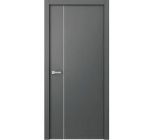 Дверь Belwooddoors Межкомнатная дверь Avesta 1V Молдинг Хром декоративные элементы Эмаль графит