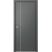 Дверь Belwooddoors Межкомнатная дверь Avesta 1V Молдинг Хром декоративные элементы Эмаль графит