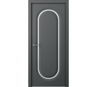 Дверь Belwooddoors Межкомнатная дверь Аргентум 1D со стеклом Эмаль графит