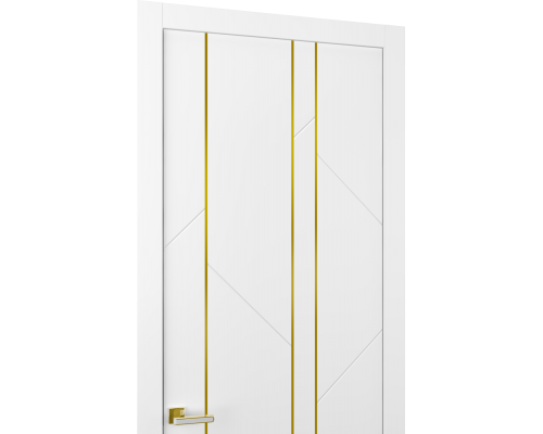 Дверь Belwooddoors Межкомнатная дверь Флекс 1 Молдинг Золото глухая Эмаль заказной Дверь Belwooddoors Межкомнатная дверь Флекс 1 Молдинг Золото глухая Эмаль заказной