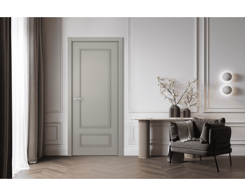 Дверь Belwooddoors Межкомнатная дверь Ламира 5 глухая Эмаль графит