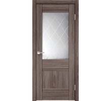Дверное полотно 3D Flex ТОСКАНА со стеклом без притвора Цвет Ясень Анкор