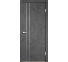 Дверное полотно ЭКОШПОН TECHNO облегченное M2 Муар тёмно-серый