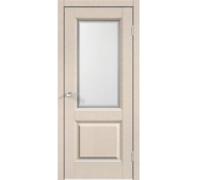 Дверное полотно SoftTouch ALTO 6 со стеклом без притвора Ясень капучино структурный