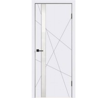 Velldoris дверь эмаль SCANDI S со стеклом Z1 без притвора Белый