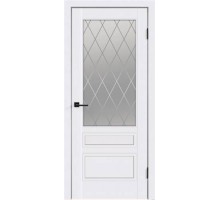 Velldoris дверь эмаль SCANDI со стеклом 3V без притвора Белый