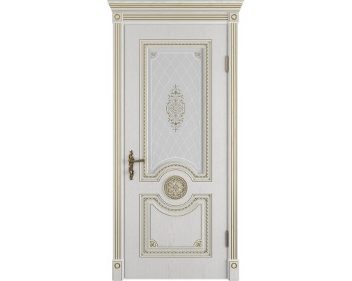 ВФД дверь Greta Bianco Classic PG стекло Art Cloud ВФД дверь Greta Bianco Classic PG стекло Art Cloud