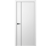 Дверь Belwooddoors Межкомнатная дверь Avesta 1V Молдинг Чёрный декоративные элементы Эмаль белый