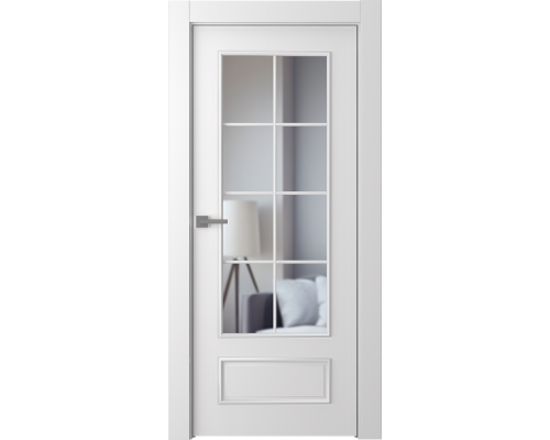 Дверь Belwooddoors Межкомнатная дверь Ламира 5 со стеклом Эмаль графит Дверь Belwooddoors Межкомнатная дверь Ламира 5 со стеклом Эмаль графит