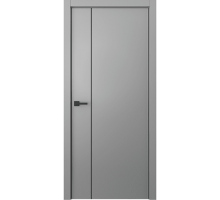 Дверь Belwooddoors Межкомнатная дверь Avesta 1V Молдинг Чёрный декоративные элементы Эмаль светло-серый