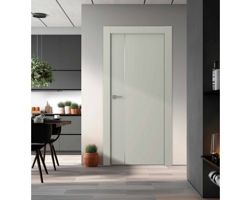 Дверь Belwooddoors Межкомнатная дверь Вега 1 Молдинг Золото глухая Эмаль жемчуг