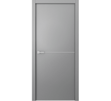 Дверь Belwooddoors Межкомнатная дверь Avesta 1H Молдинг Хром декоративные элементы Эмаль светло-серый