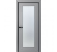 Дверь Belwooddoors Межкомнатная дверь Левел 1 со стеклом Эмаль светло-серый