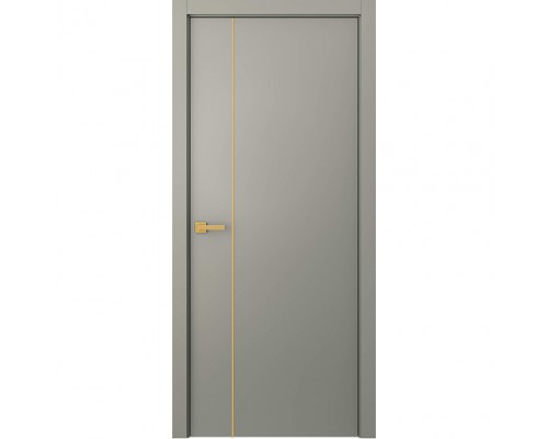 Дверь Belwooddoors Межкомнатная дверь Avesta 1V Молдинг Золото глухая Эмаль шёлк