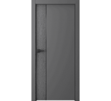 Дверь Belwooddoors Межкомнатная дверь Вега 1 Молдинг Черный глухая Эмаль графит