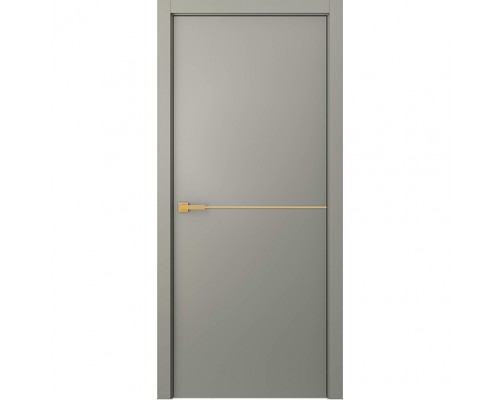 Дверь Belwooddoors Межкомнатная дверь Avesta 1H Молдинг Золото глухая Эмаль шёлк