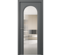 Дверь Belwooddoors Межкомнатная дверь Аргентум 1A со стеклом Эмаль графит
