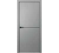 Дверь Belwooddoors Межкомнатная дверь Avesta 1H Молдинг Чёрный декоративные элементы Эмаль светло-серый