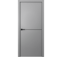 Дверь Belwooddoors Межкомнатная дверь Avesta 1H Молдинг Чёрный декоративные элементы Эмаль светло-серый