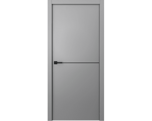 Дверь Belwooddoors Межкомнатная дверь Avesta 1H Молдинг Чёрный декоративные элементы Эмаль светло-серый