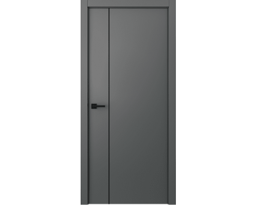 Дверь Belwooddoors Межкомнатная дверь Avesta 1V Молдинг Чёрный декоративные элементы Эмаль графит