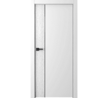 Дверь Belwooddoors Межкомнатная дверь Вега 1 Молдинг Черный глухая Эмаль белый