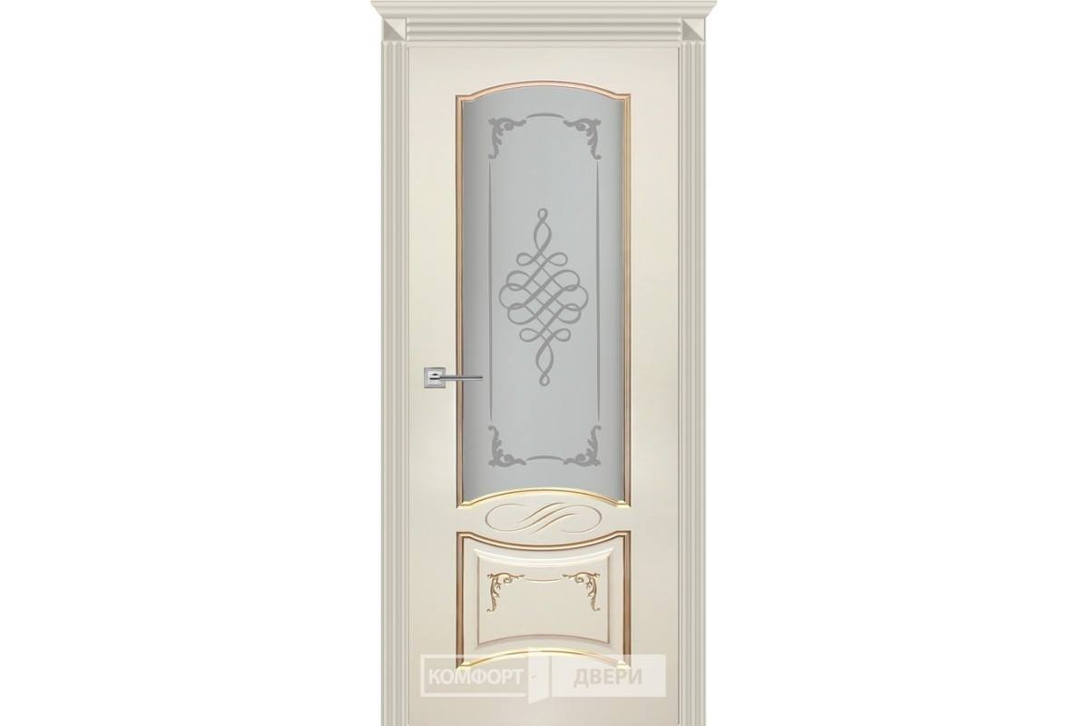 Дверь carina. Межкомнатная дверь Турин-10, эмаль ваниль (стекло).