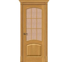 Дверь Вуд Классик-33 Natur Oak Bronze Gloria Mr.Wood Браво, Bravo +петли