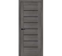Дверь Браво-22 Grey Melinga Black Shine Браво, Bravo +петли