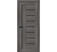 Дверь Браво-29 Grey Melinga Black Shine Браво, Bravo +петли