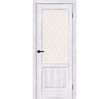 Дверь Неоклассик-33 Riviera Ice White Сrystal Браво, Bravo +петли