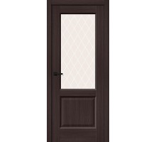 Дверь Неоклассик-33 Wenge Melinga White Сrystal Браво, Bravo +петли
