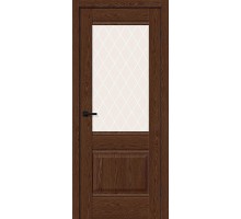 Дверь Прима-3 Brown Dreamline White Сrystal Mr.Wood Браво, Bravo +петли