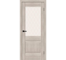 Дверь Прима-3 Cappuccino Melinga White Сrystal Mr.Wood Браво, Bravo +петли