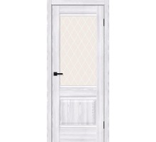 Дверь Прима-3 Riviera Ice White Сrystal Mr.Wood Браво, Bravo +петли