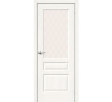 Дверь Неоклассик-35 White Wood White Сrystal Браво, Bravo +петли