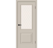 Дверь Классик-13 Cream Silk White Сrystal elPORTA Браво, Bravo