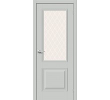 Дверь Классик-13 Grey Silk White Сrystal elPORTA Браво, Bravo