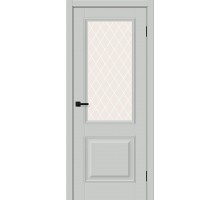 Дверь Классик-13 Grey Silk White Сrystal elPORTA Браво, Bravo