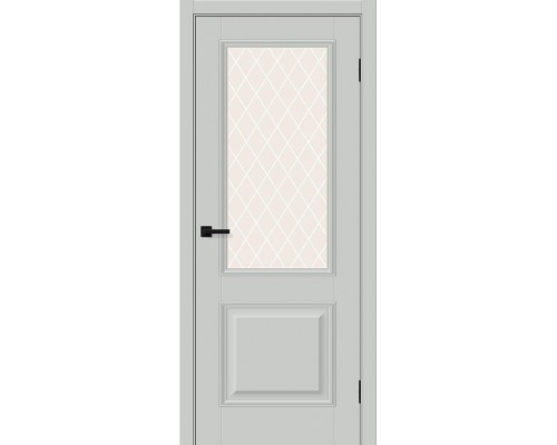 Дверь Классик-13 Grey Silk White Сrystal elPORTA Браво, Bravo Дверь Классик-13 Grey Silk White Сrystal elPORTA Браво, Bravo