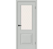 Дверь Классик-13 Grey Silkwood White Сrystal elPORTA Браво, Bravo