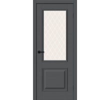 Дверь Классик-13 Stormy Silk White Сrystal elPORTA Браво, Bravo